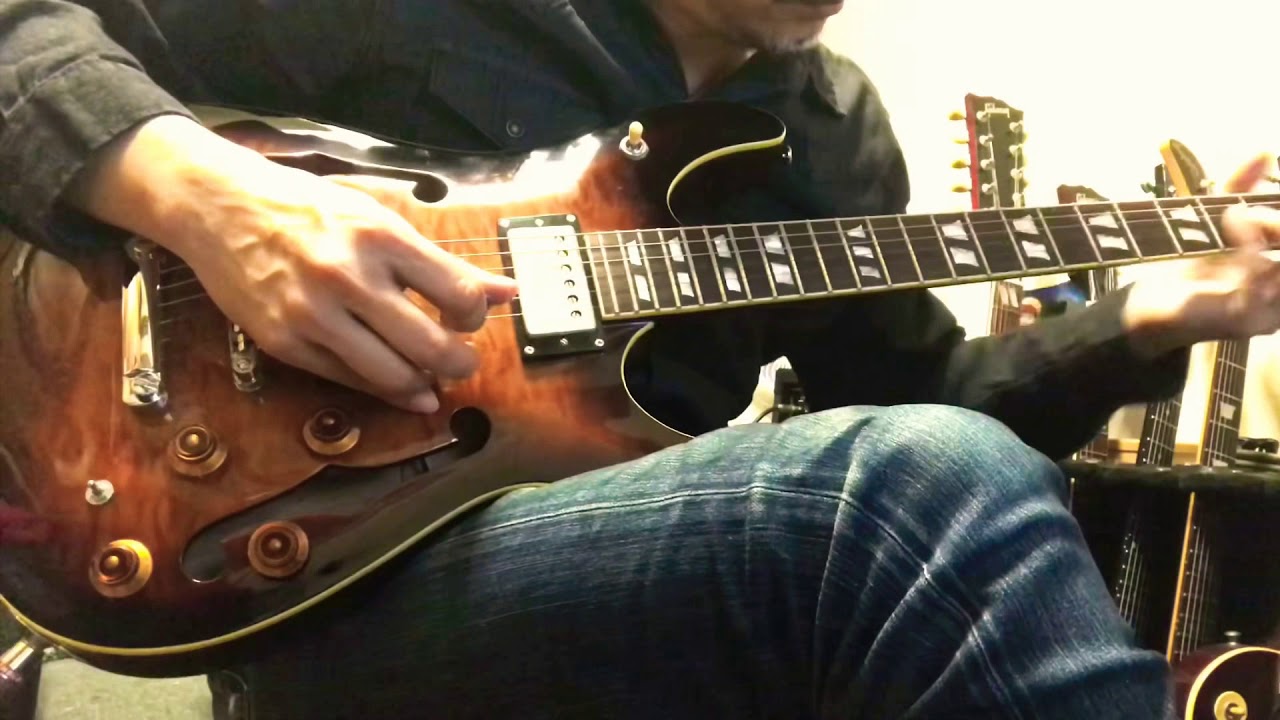 Improvising with some funky backing track