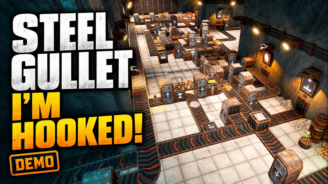 This Factory Game Has Me Hooked! | Steel Gullet Demo