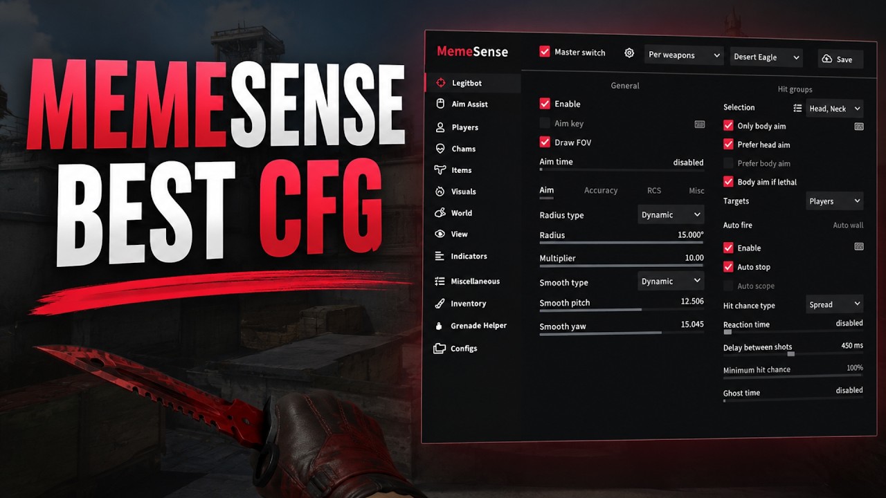 CS2 HvH Semi Rage ft Memesense.gg | MM Highlights Free CFG