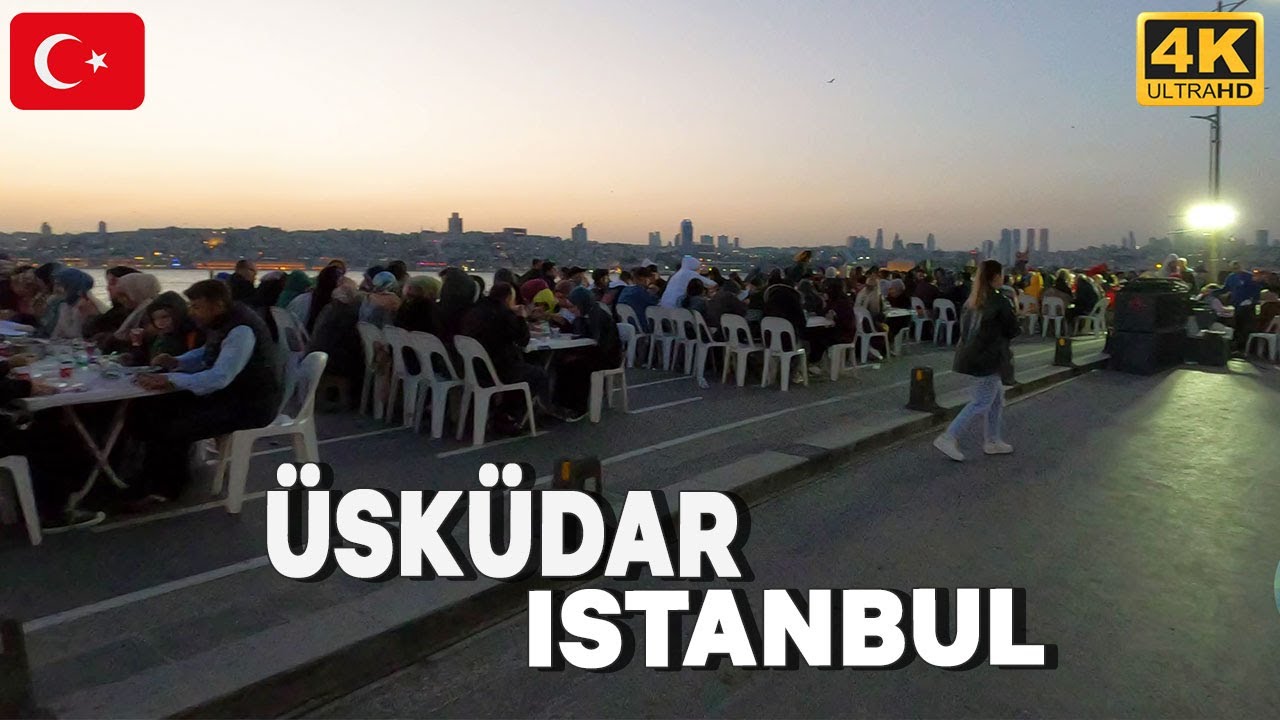 Istanbul Üsküdar Iftar For 50,000 People | Turkey 4K UHD