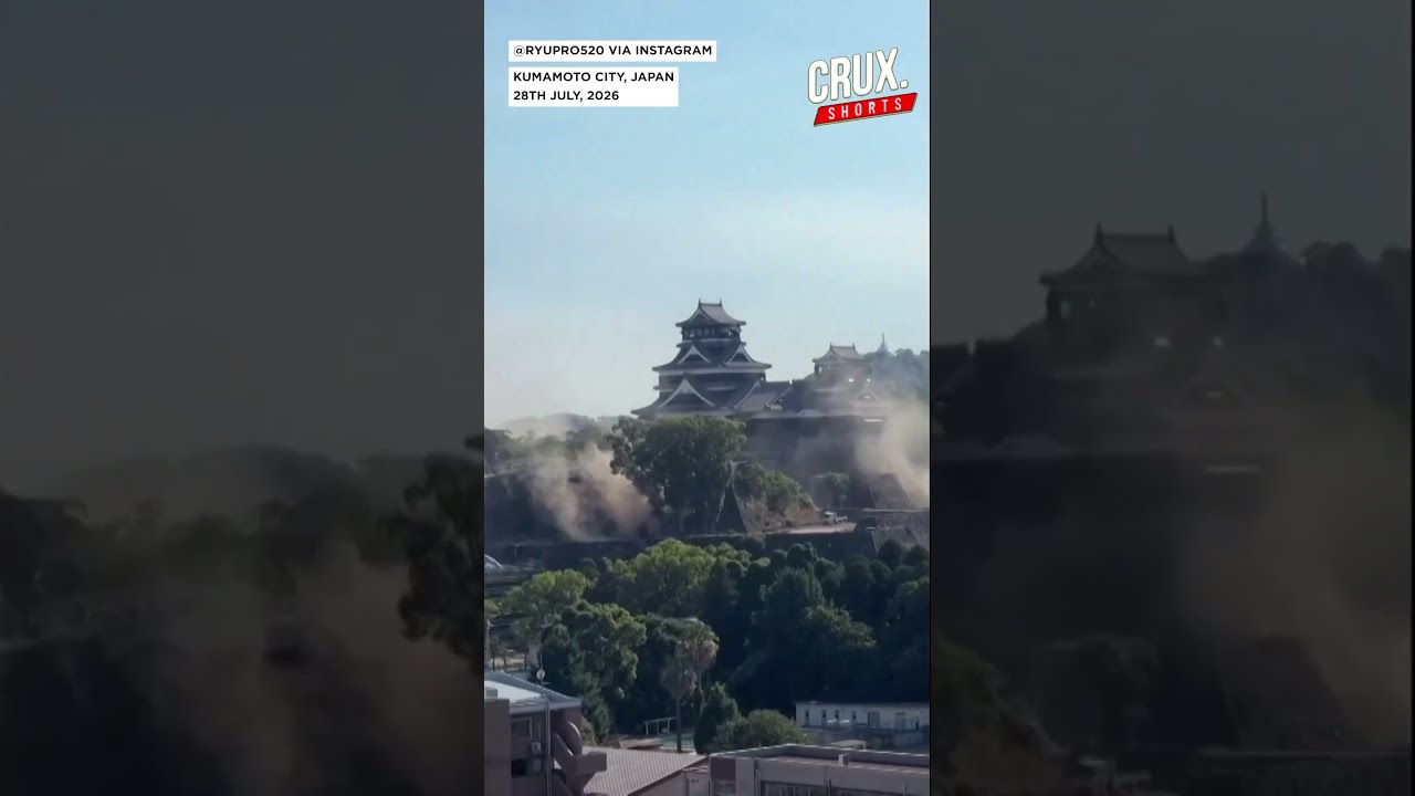 Japan&rsquo;s Kumamoto Castle Wall Collapses During Powerful Quake, Eyewitnesses Videos Show