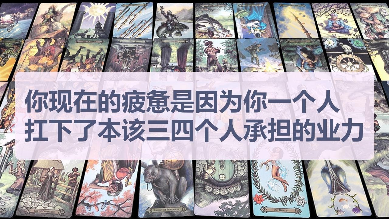 Tarot✨你现在的疲惫是因为你一个人扛下了本该三四个人承担的业力