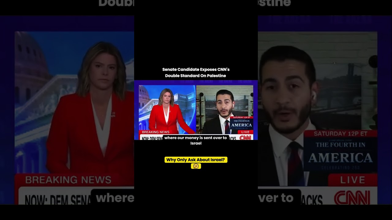 Senate Candidate Exposes CNN's Double Standard On Palestine 🔥 #shorts