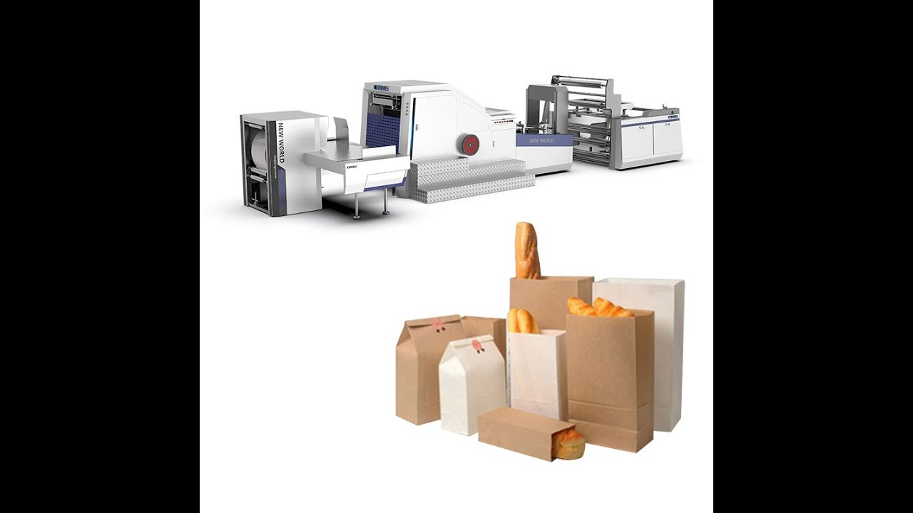 Ounuo B220 paper bags making machine 45g Macdonald bags with thumb buckle 150pcs/min stable running