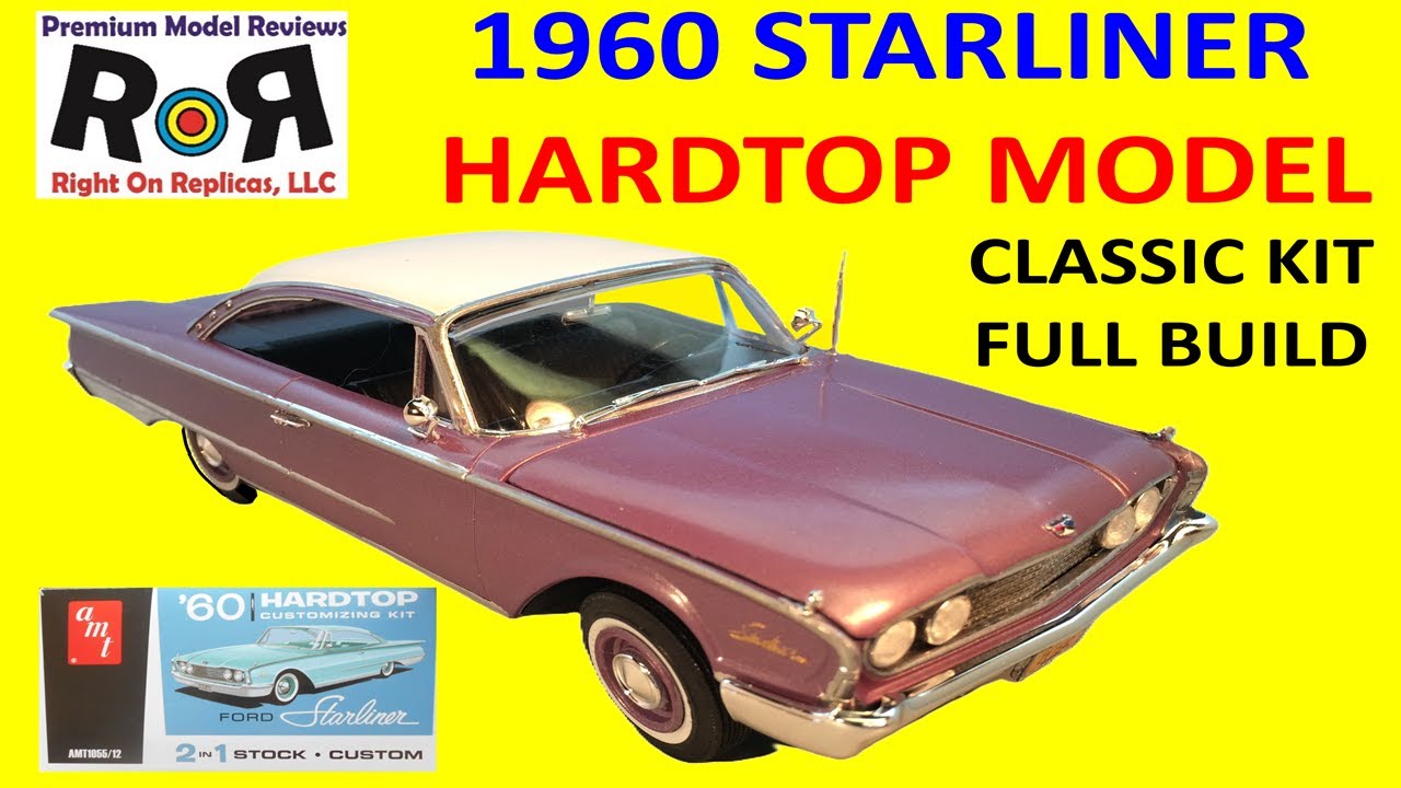 1960 Ford Starliner 1:25 Scale AMT 1055 -Full Kit Build & Review.