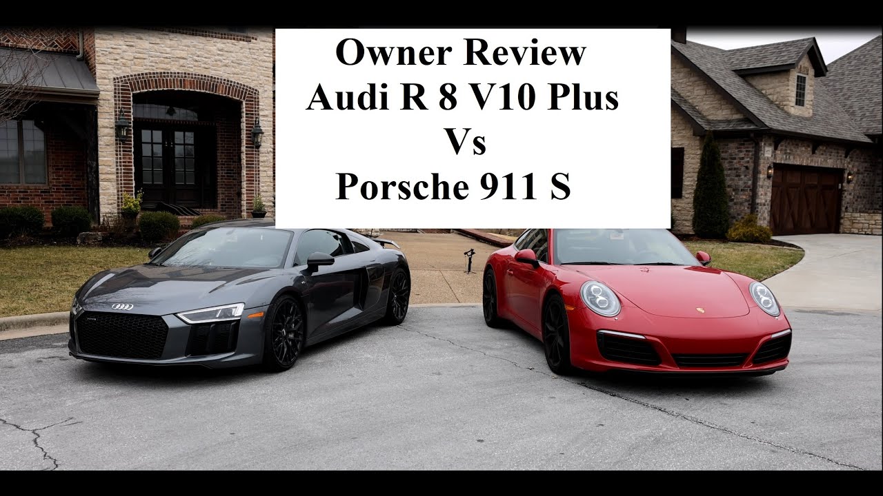 ОТЗЫВ ВЛАДЕЛЬЦА: Audi R8 V10 plus против 911 (991.2) Carrera S (Снято на Canon R5 и GoPro Hero 8)