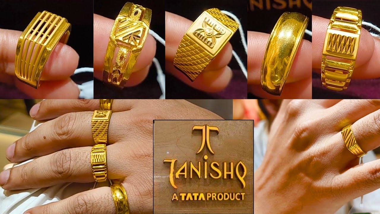 Tanishq😎 Latest Gents Gold FingerRings for Men 2025 Collection with Price #shorts #trending #tanishq