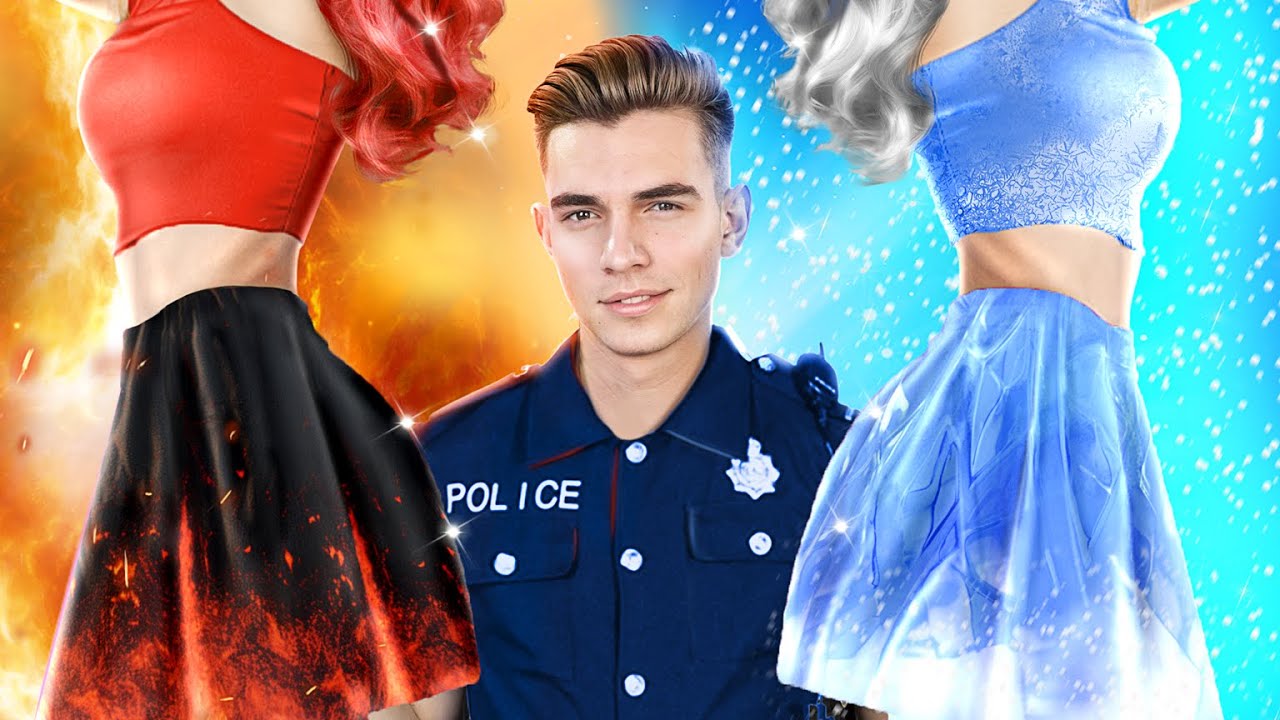 Fire Girl vs Water Girl! Girl on Fire vs Icy Girl