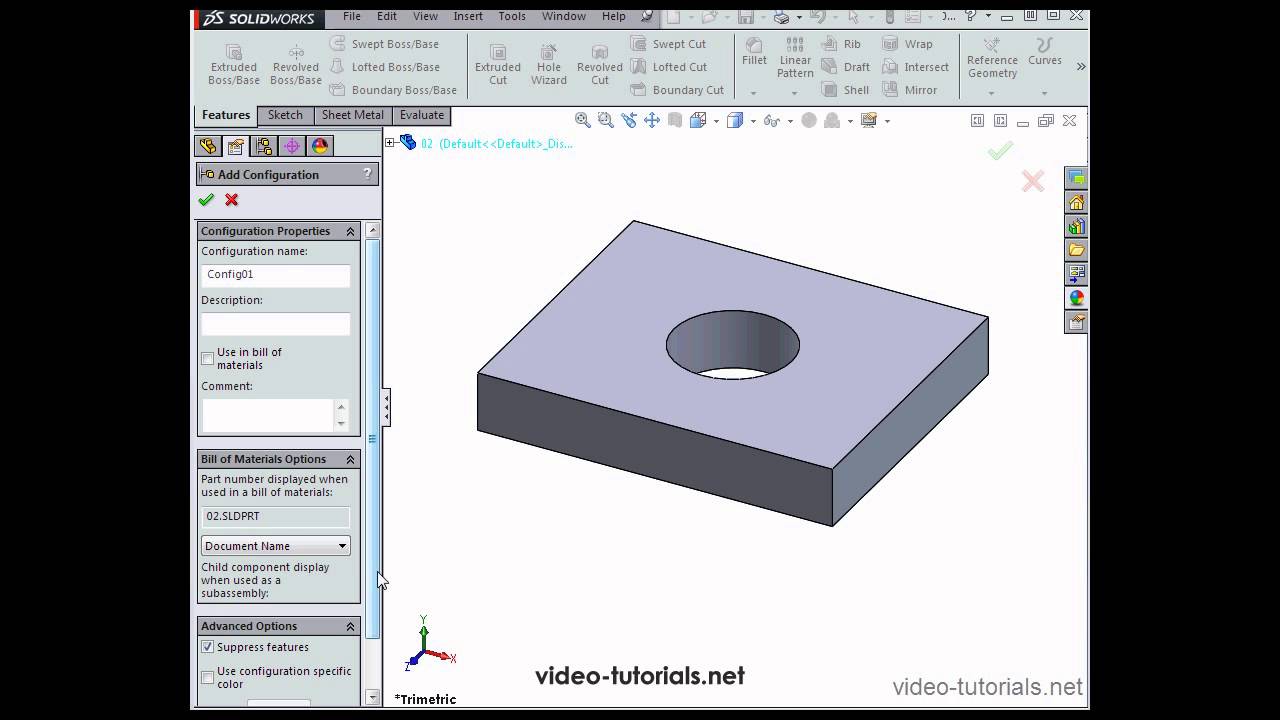 Как работать с конфигурациями #1 Учебные пособия SOLIDWORKS (конфигурации)