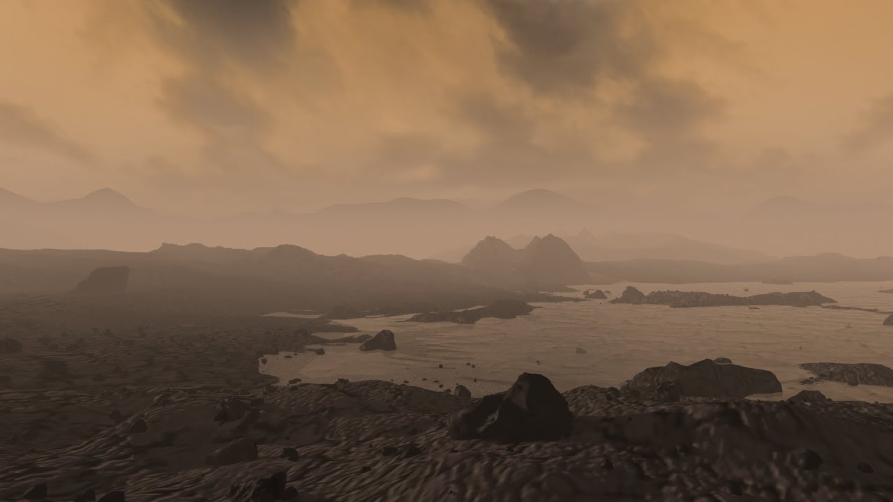 A Flight Over the Surface of Saturn's Moon Titan