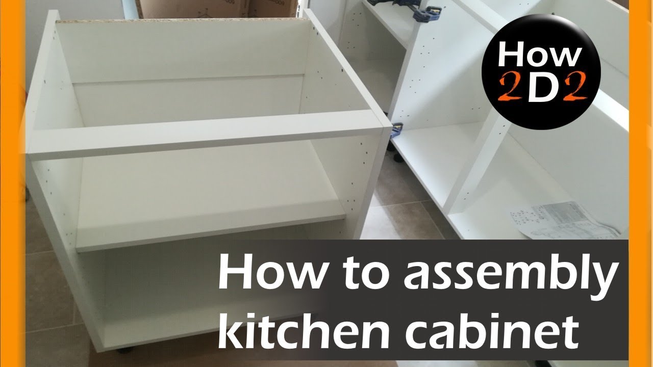 How to assembly kitchen base cabinet Flat pack from B&Q