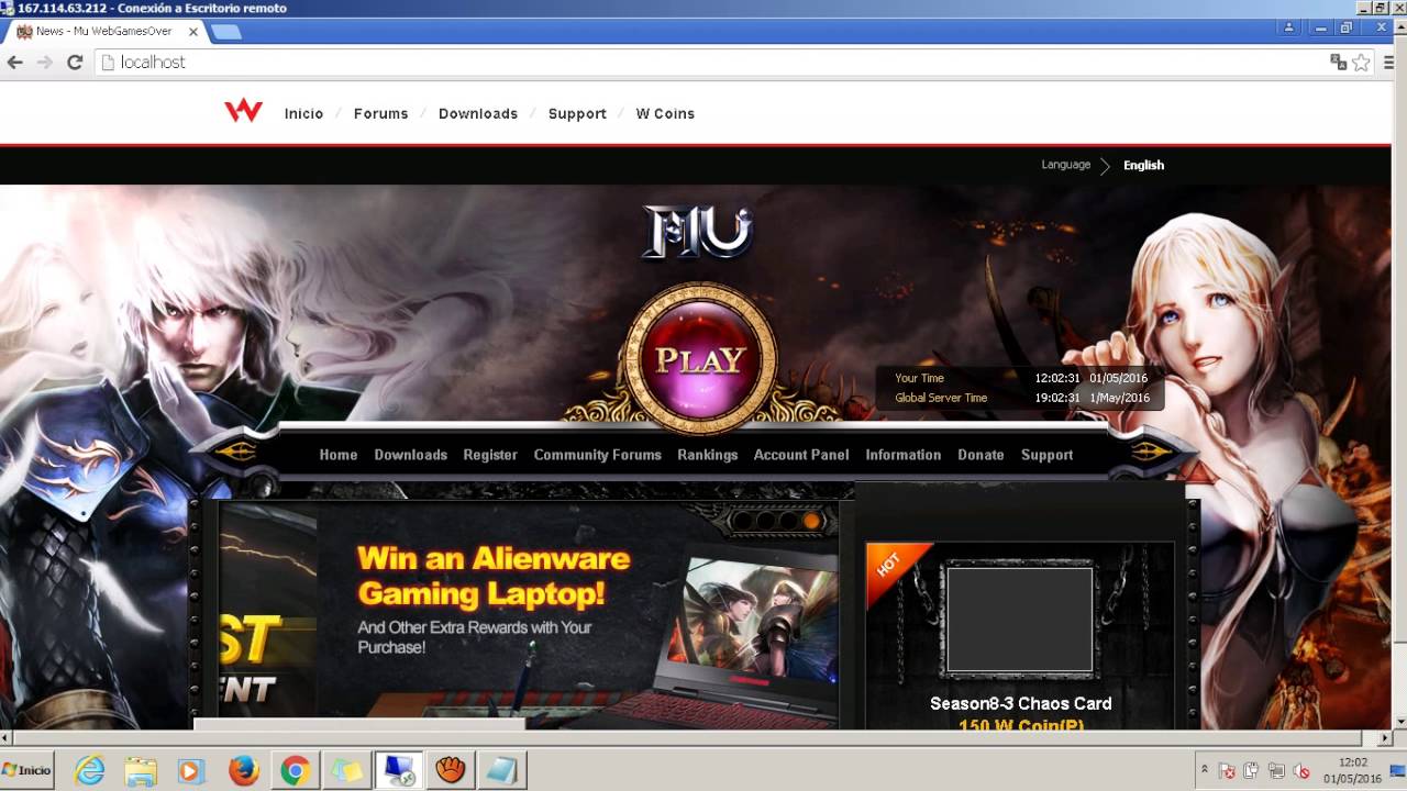 Crear Web MuCore 1.0.8 Files MuEmu Season 8 Epi3