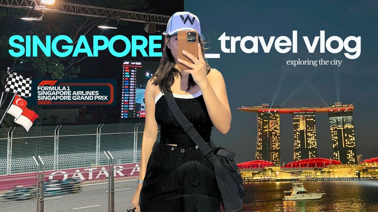 singapore travel vlog 🇸🇬 🏎️ grand prix weekend, post malone concert, eating good food in the city 🍔