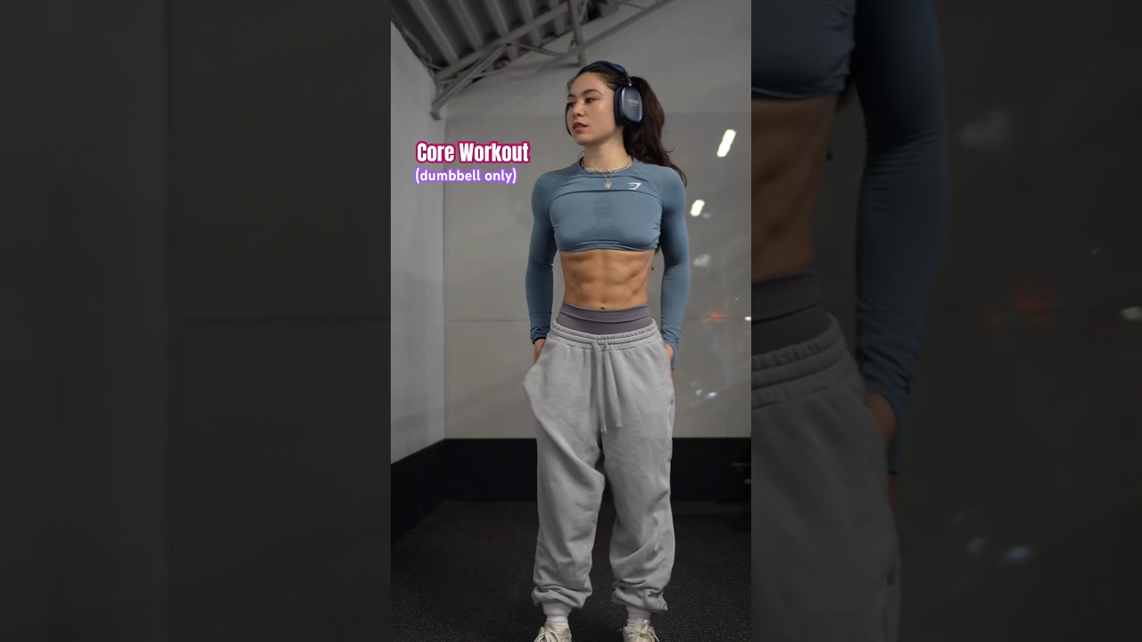SIX PACK CORE WORKOUT (dumbbell only) #gymfit #absworkout #sixpack