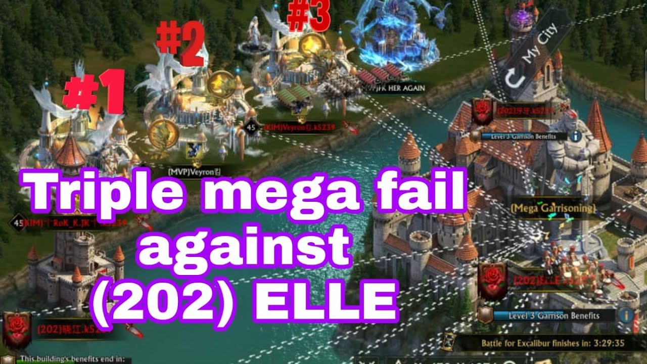 TRIPLE MEGA FAIL AGAINST ELLE | King of Avalon
