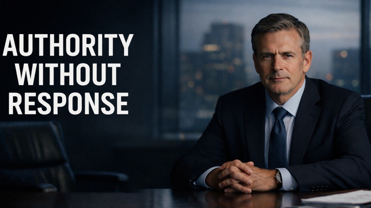 The Executive Silence That Reorganized a Corporate Organization