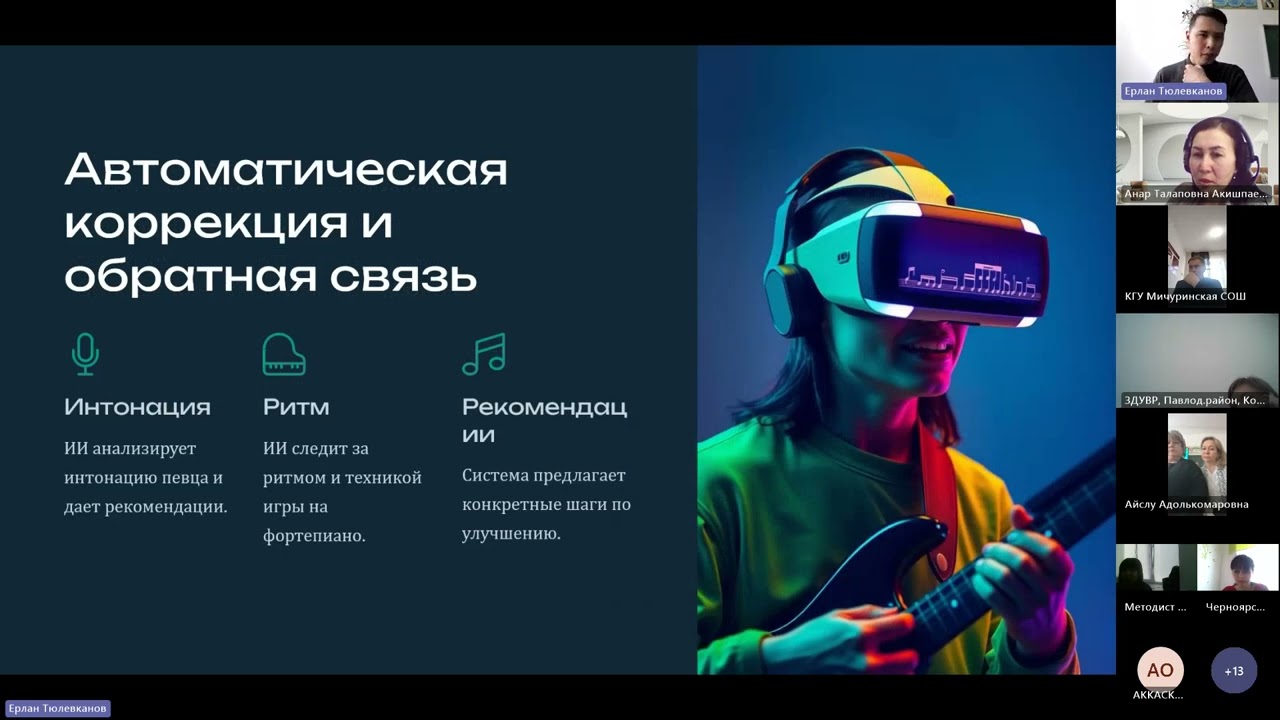 Использование ИИ на уроках музыки - Тюлевканов Ерлан Канатбекович