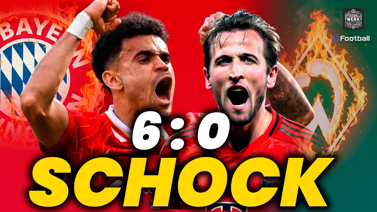 BAYERN demütigt WERDER BREMEN auswärts! Kane und Díaz zerlegen alles beim 6:0-Schock! 🔥⚽