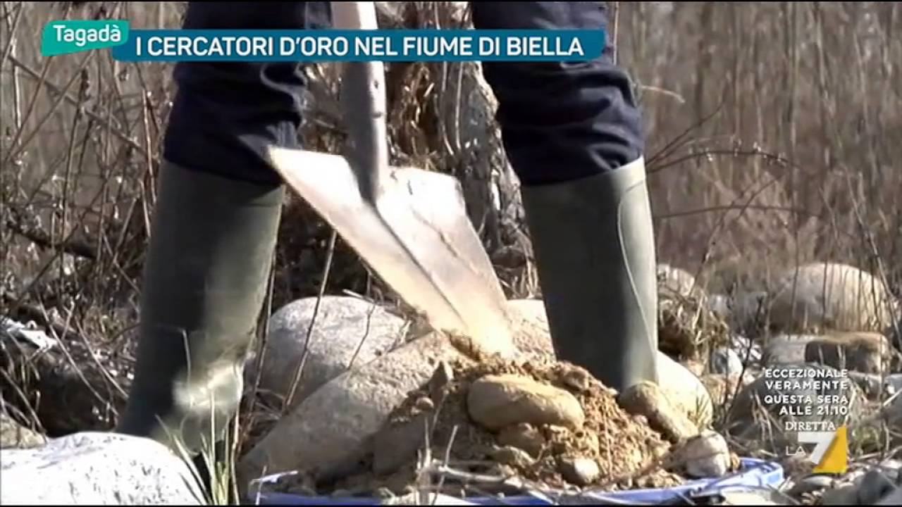 I cercatori d'oro nel fiume di Biella
