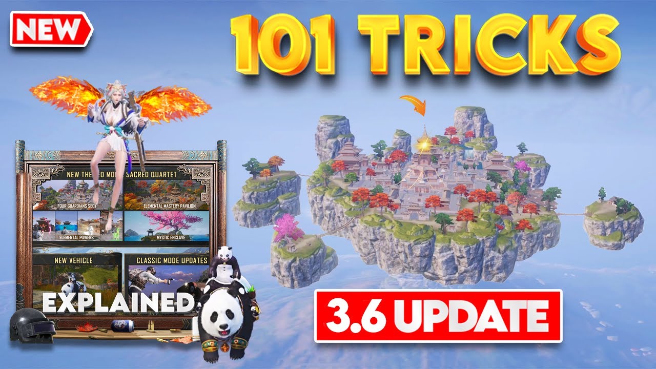 BGMI NEW UPDATE 3.6 - FULL GUIDE , TOP 101 TRICKS & MOST OVERLOOKED CHANGES