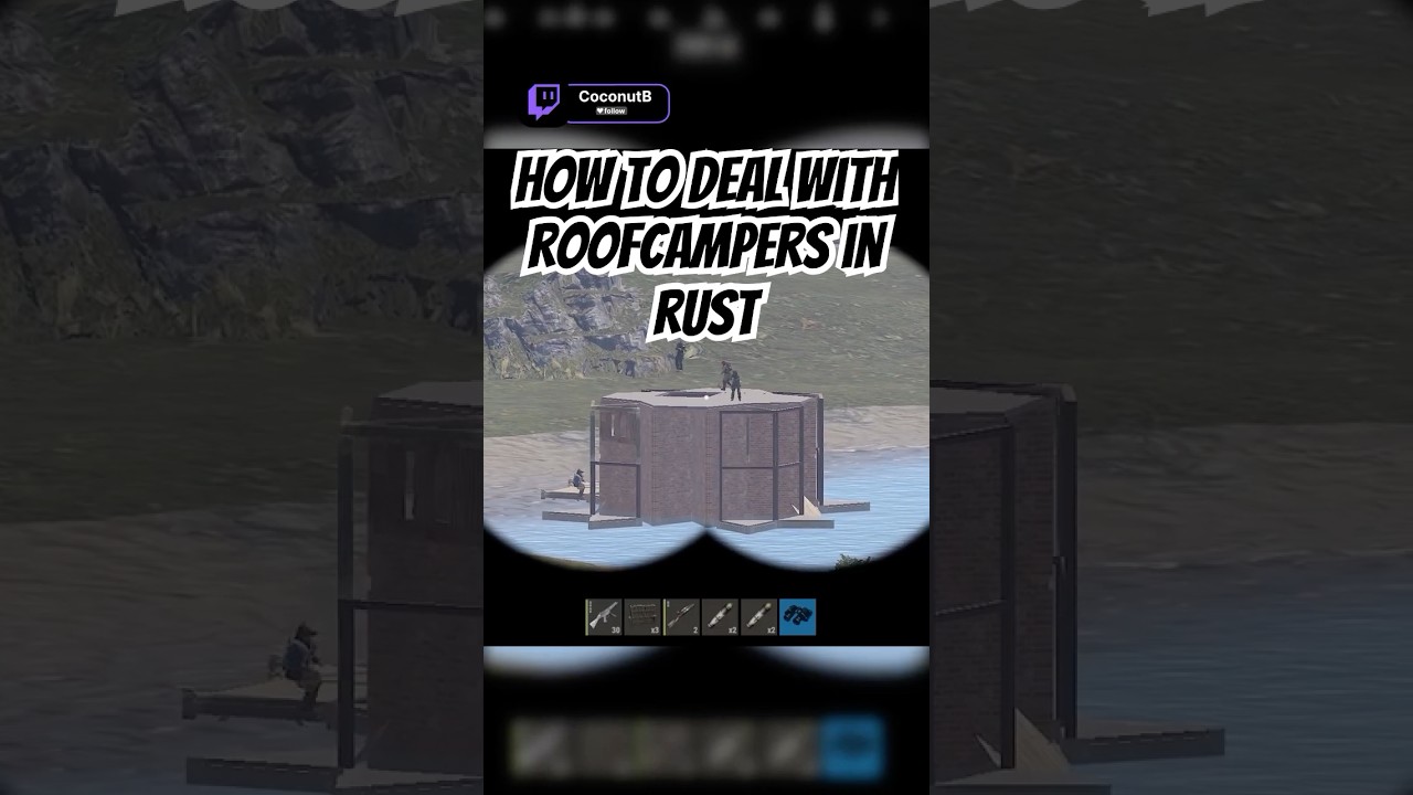 Как справиться с кемперами на крышах в Rust #rust #rustclips #rustgame