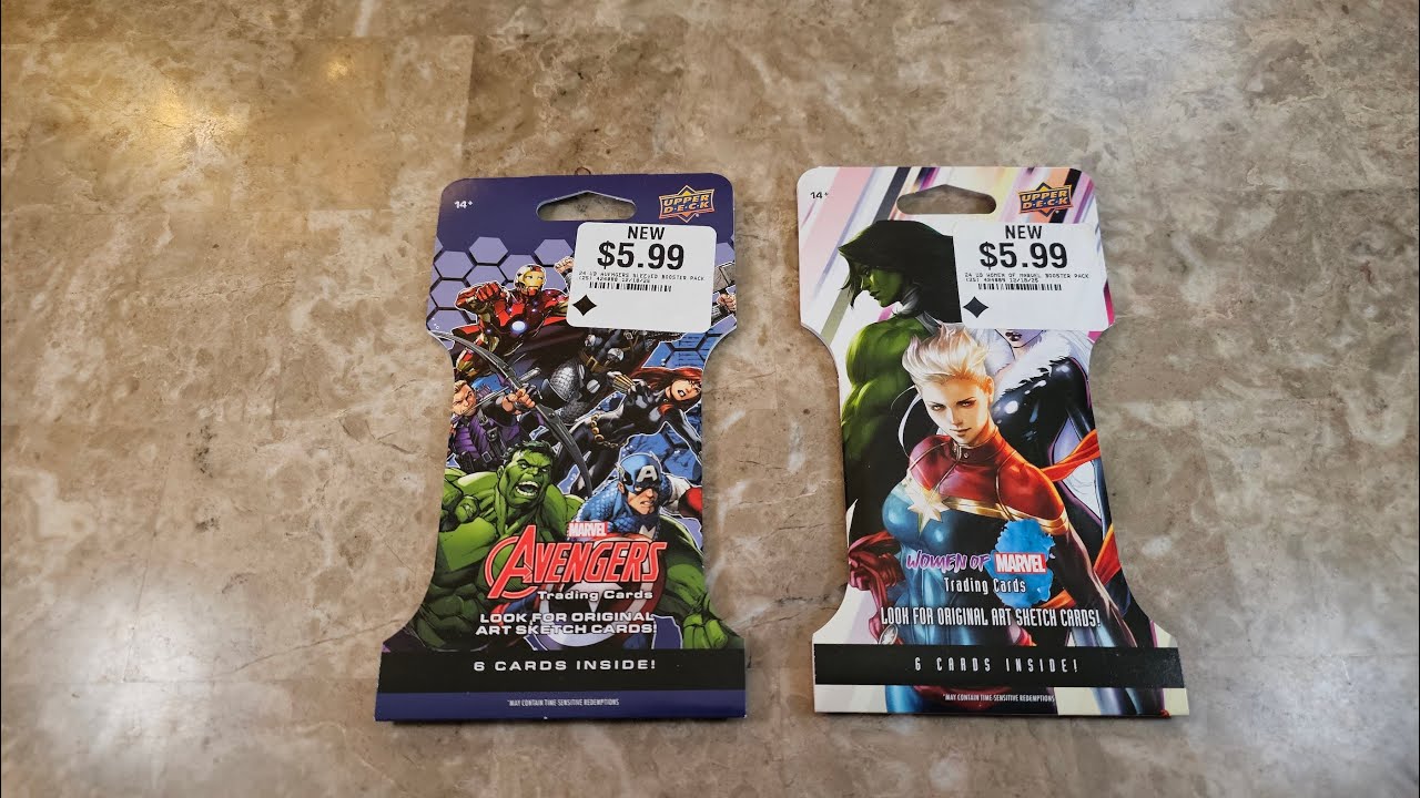 Upper Deck Marvel Trading Cards 2024 Avengers and 2024 Women of Marvel Unboxing and Review