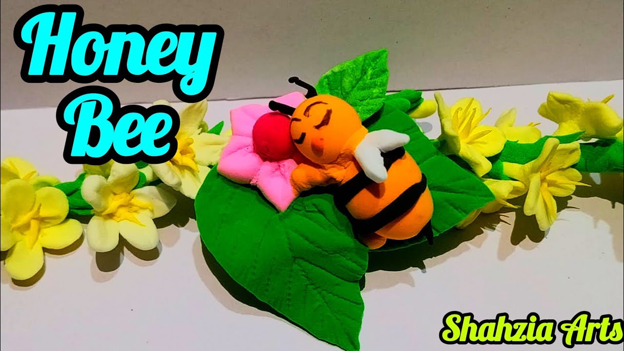 Cutest Honey Bee Art With polymer Clay | Decoration Art | Animal Art | Clay Work