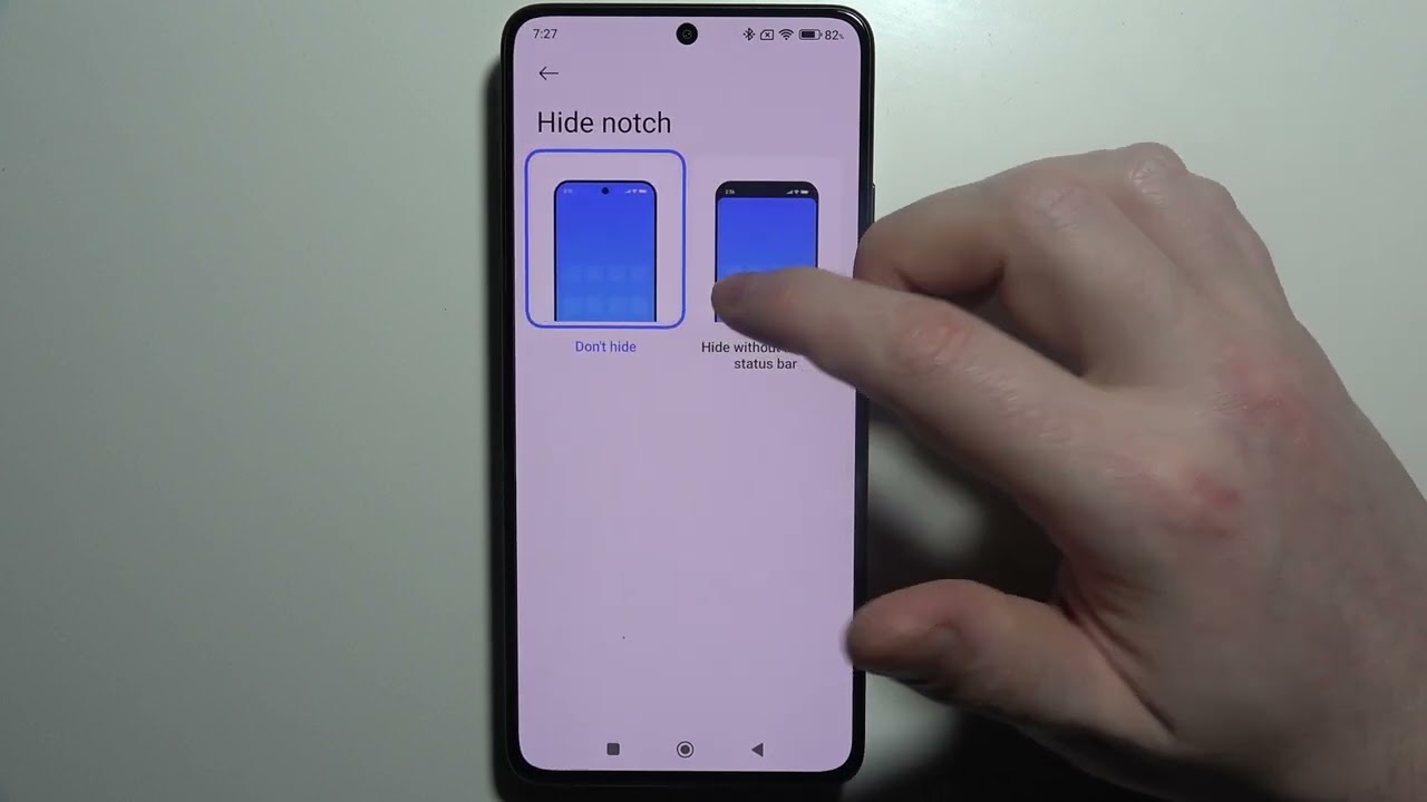 Poco X7 Pro - How to Hide/Unhide Top Notch
