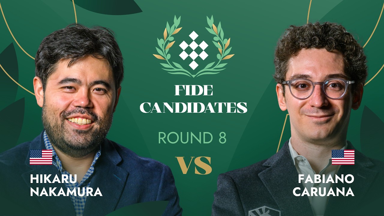 🇺🇸 Hikaru Nakamura &mdash; Fabiano Caruana 🇺🇸 | Round 8 | FIDE Candidates Tournament 2026