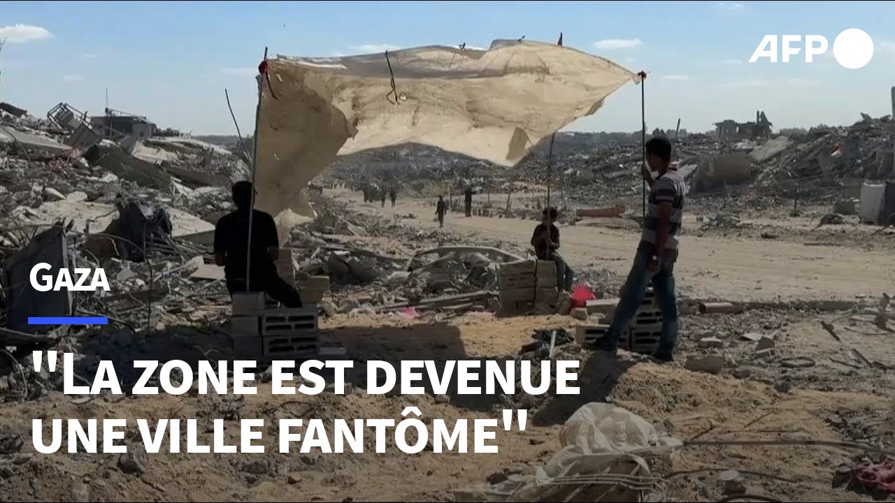Gaza: des Palestiniens installent des tentes au milieu des décombres | AFP
