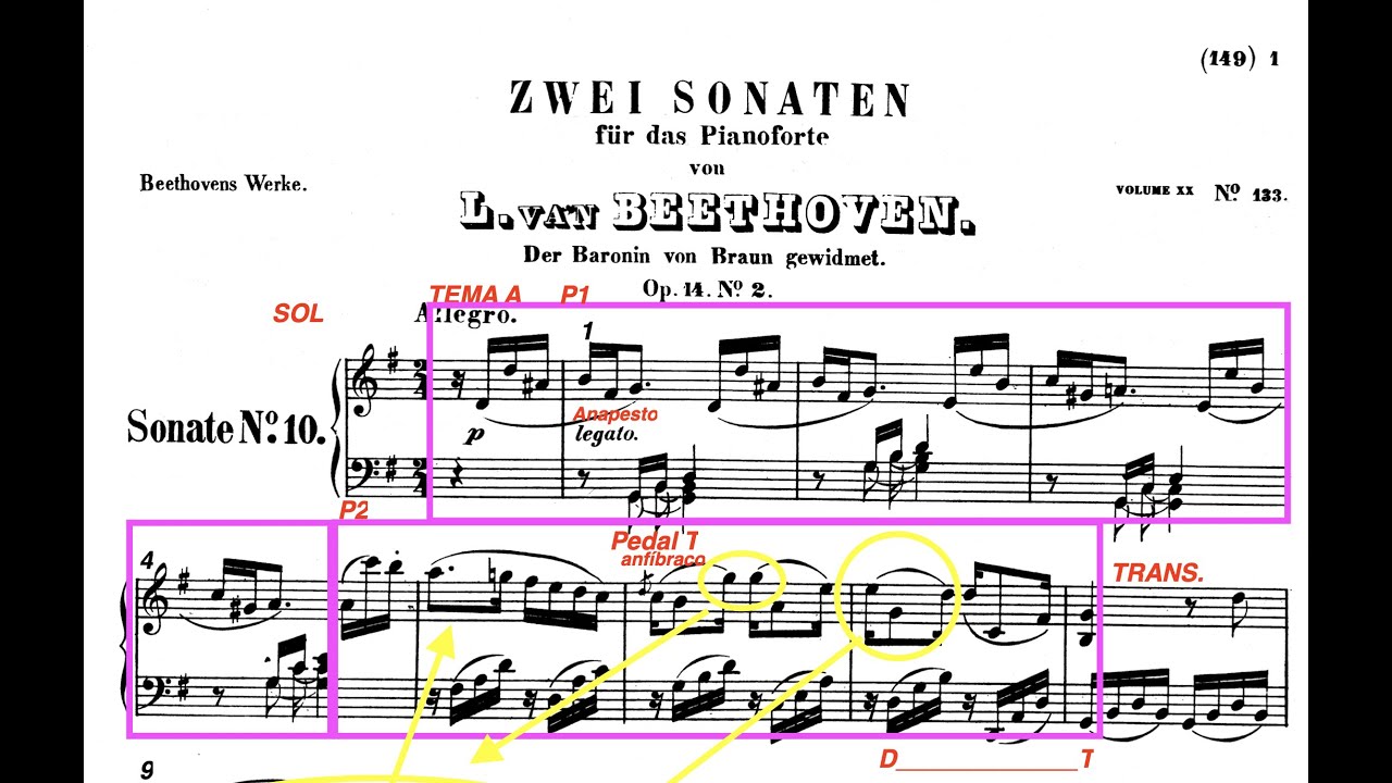 Análisis Op. 14 Nª 2 Beethoven primer movimiento