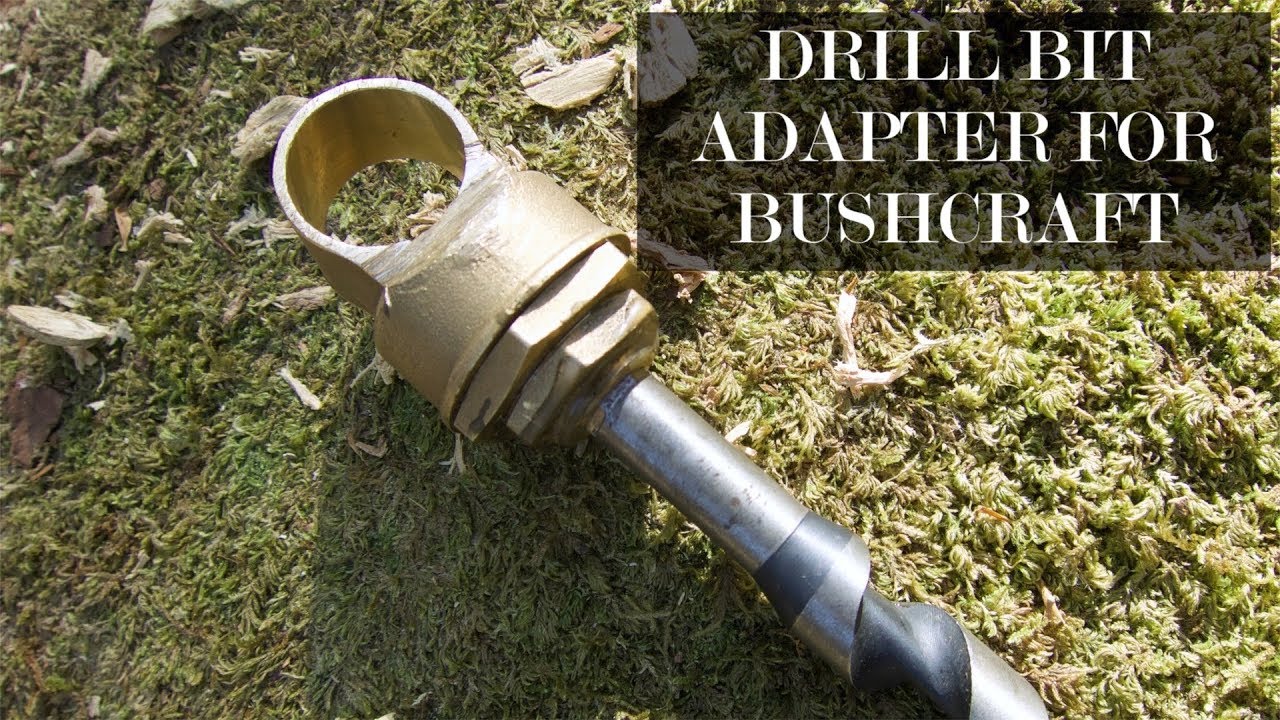 Auger bit adapter for bushcraft – No welding