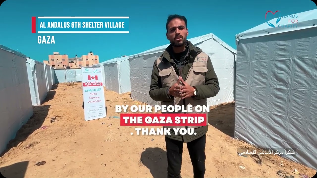 H4C & Andalous Islamic Center building 6th shelter village in Gaza - بناء قرية الإيواء رقم 6 في غزة