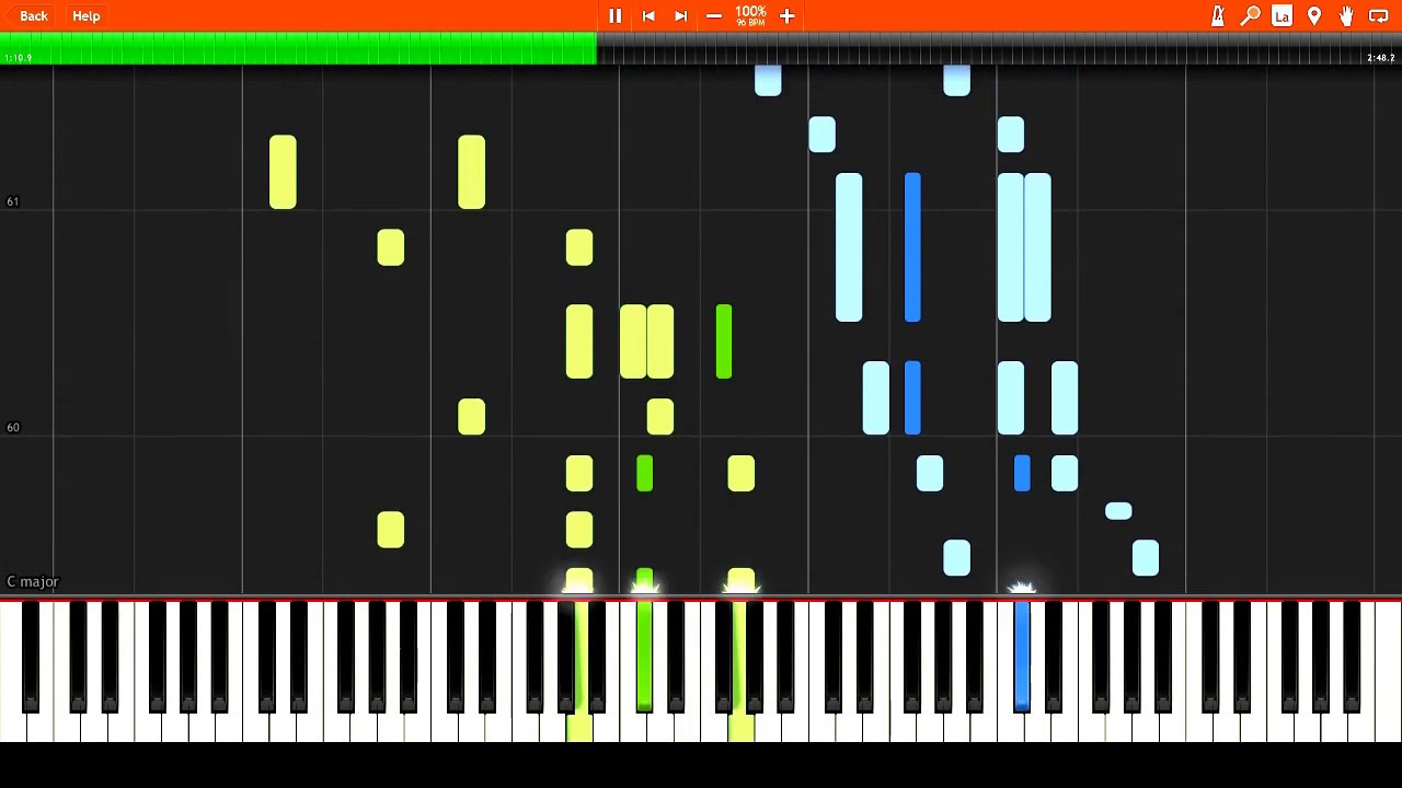 James Scott - Evergreen Rag (1915) Synthesia Piano Tutorial + Sheet Music