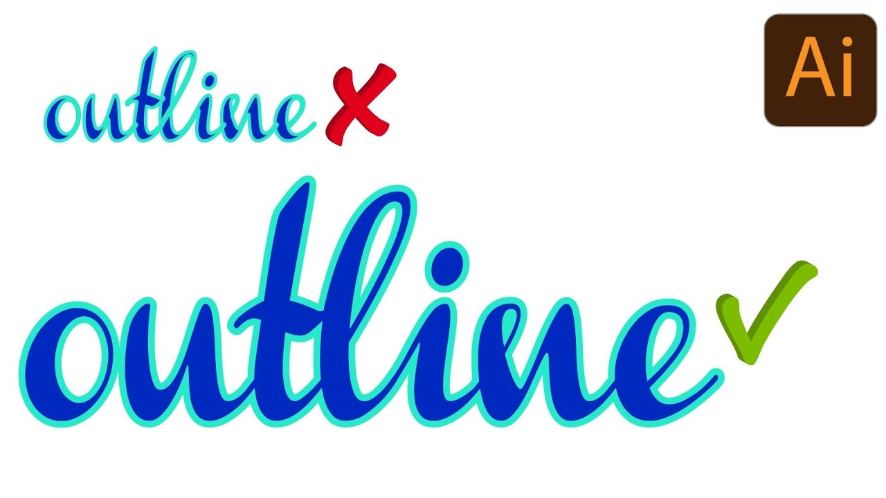 Illustrator - Outline Words & not Letters