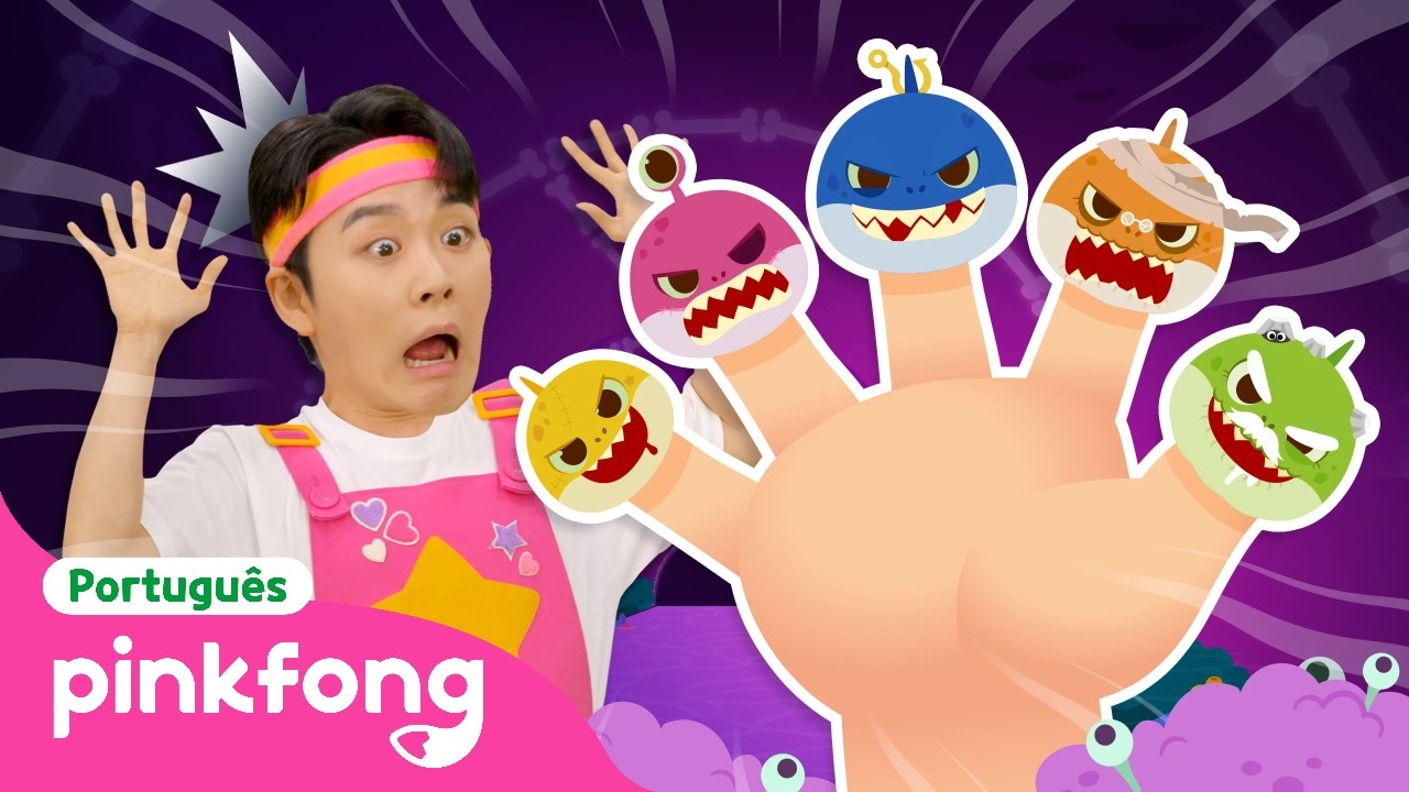 [TOP3] 🖐 Família de Dedos Tubarão Zumbi 🖐 | Pinkfong, Bebê Tubarão! Canções para Crianças
