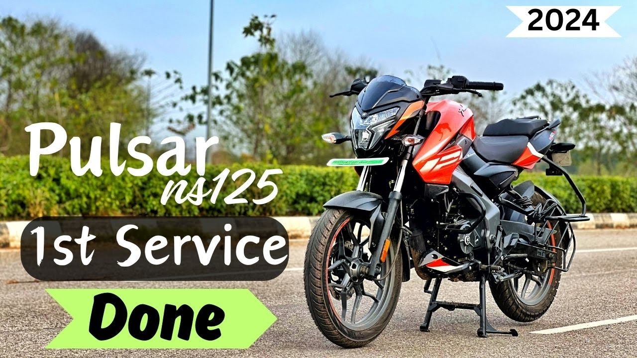 Pulsar ns125 1st Service Done👍 l Pulsar bike new model 2024 l Pulsar ns125 new model 2024