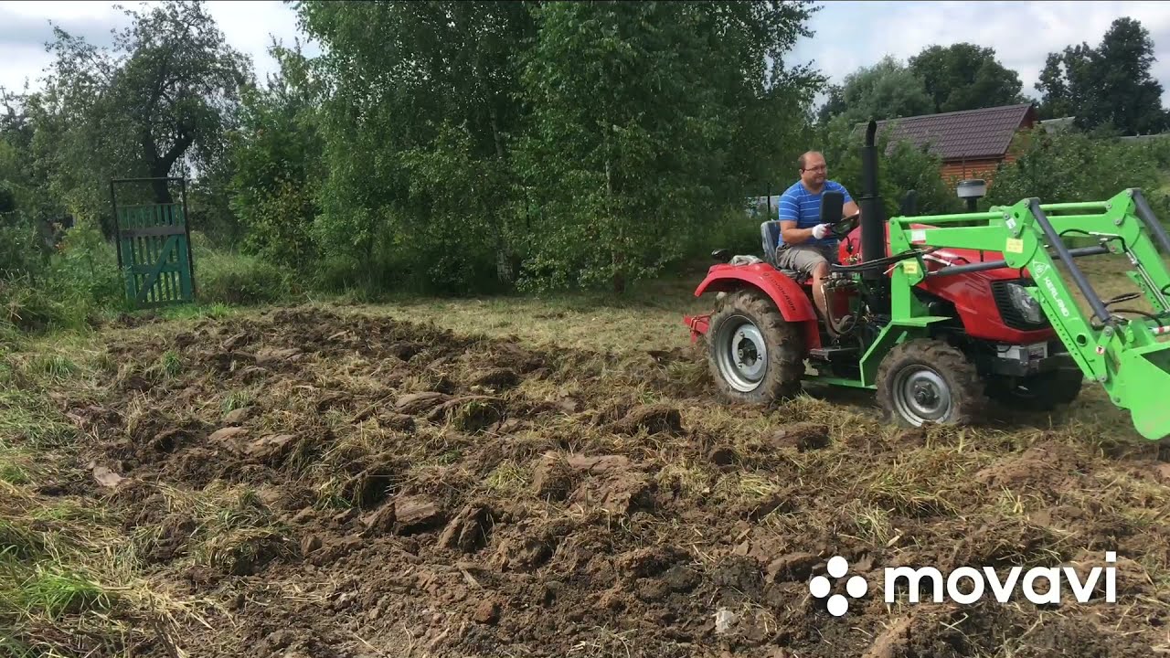 Пашем и фрезеруем на минитракторе Кентавр 244 Звоните 89261650087