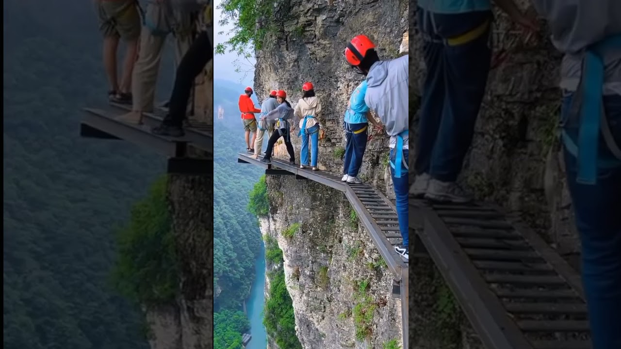 Amazing nature🍃Challenge brave people!!😱 #nature #challenge #naturelovers #natureadventure #travel
