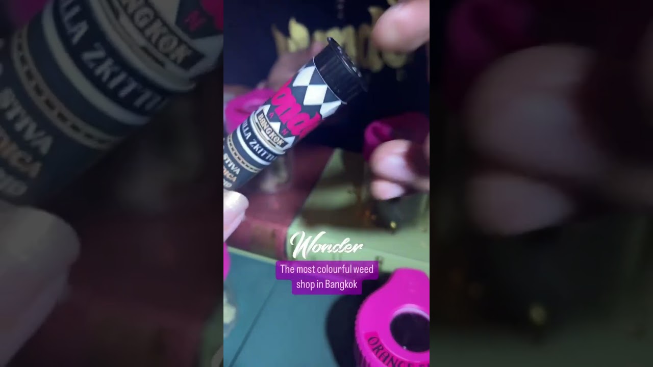 Wonderland | The most colorful cannabis weed shop in Bangkok