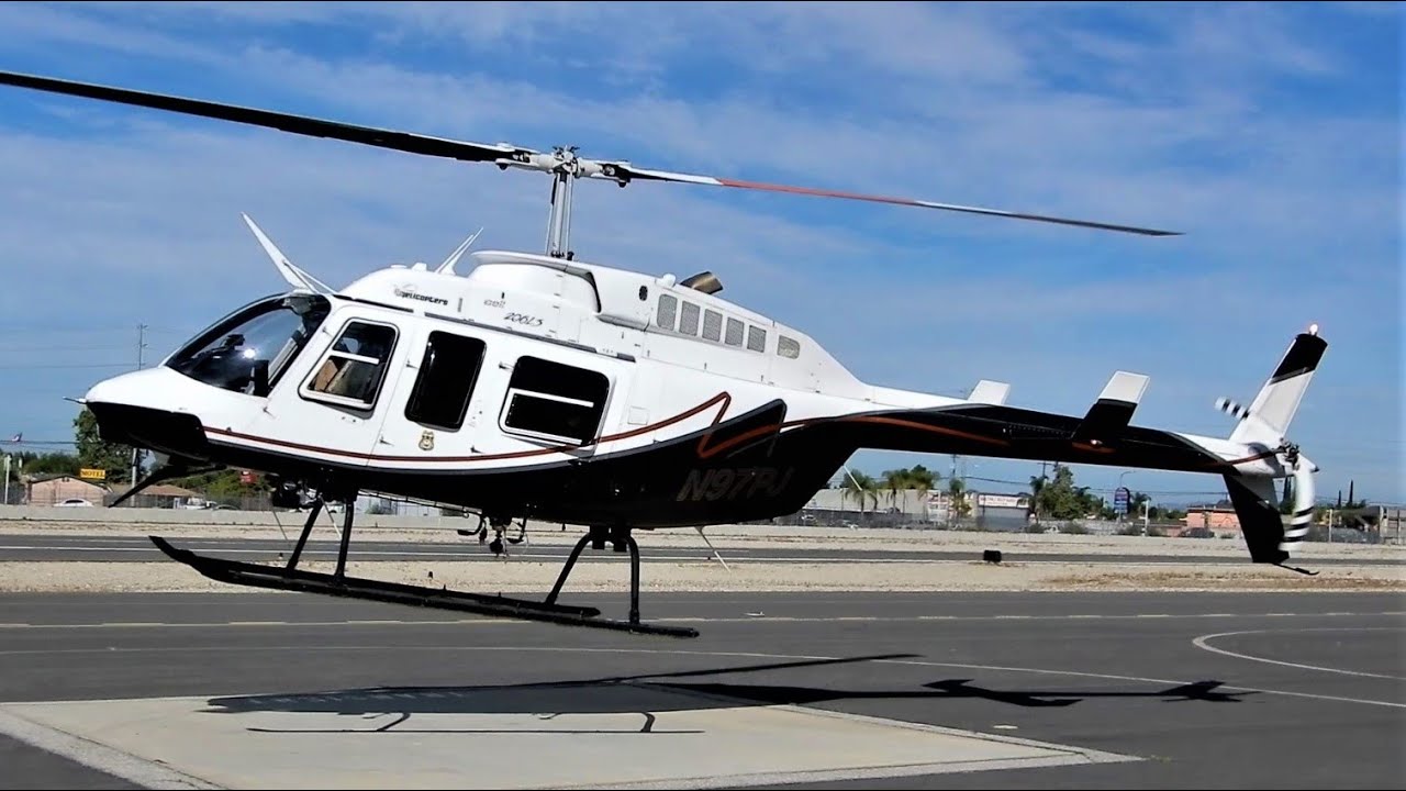 Bell 206L LongRanger Start-Up & Takeoff - Like Helicopter Crash Hudson River New York  N97PJ