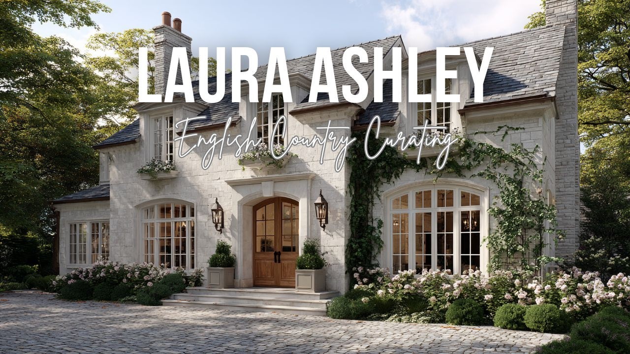 Laura Ashley English Country Curating a Grand European Villa's Timeless Charm