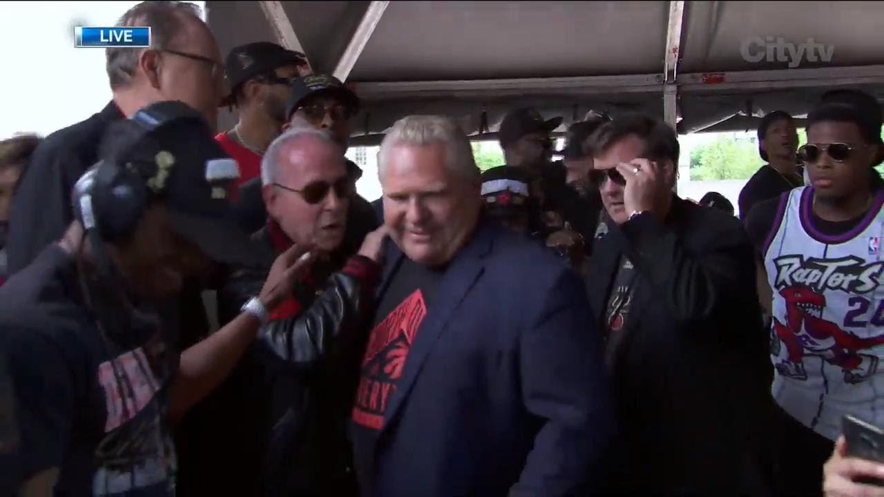 Premier Doug Ford booed by crowd at Raptors victory parade