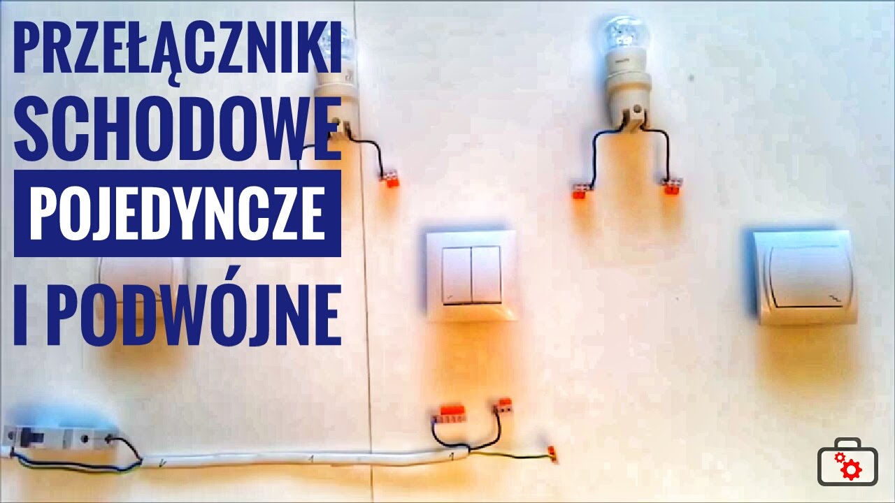 Przełącznik schodowy podwójny w układzie z dwoma przełącznikami schodowymi pojedynczymi | Vteka