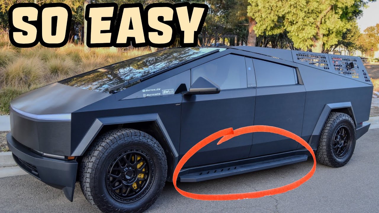 Upgrading My Cybertruck with New CyberGear Side Steps! 🚀
