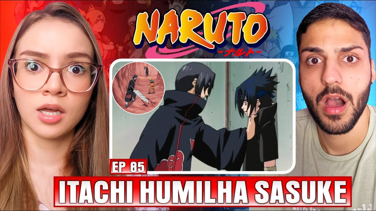 (JIRAIYA VS ITACHI E KISAME 😱) Professora de Geografia ASSISTE NARUTO｜EPISÓDIO 85｜REACT