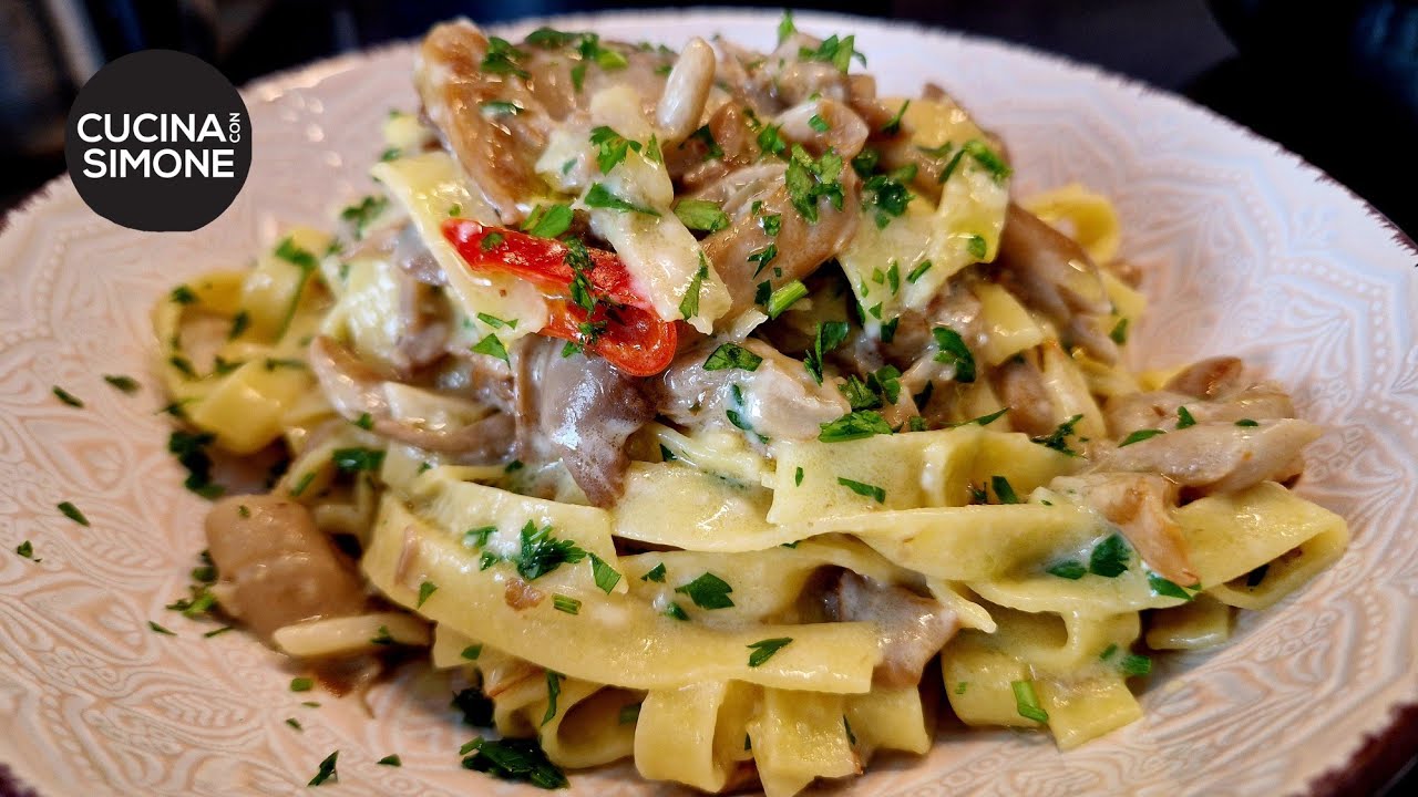 Fettuccine con i Funghi - Un classico della cucina popolare.