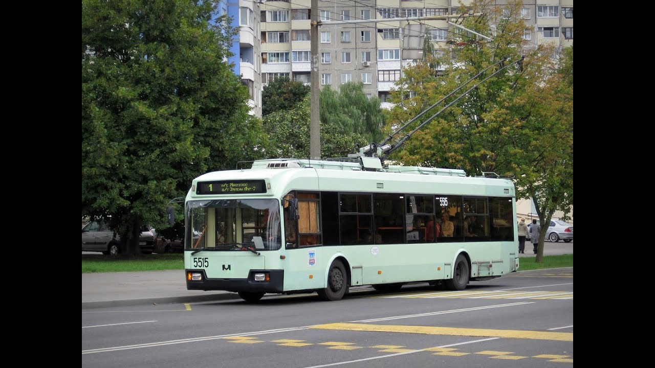 Троллейбус Минска БКМ-321,борт.№ 5515 (02.01.2017)