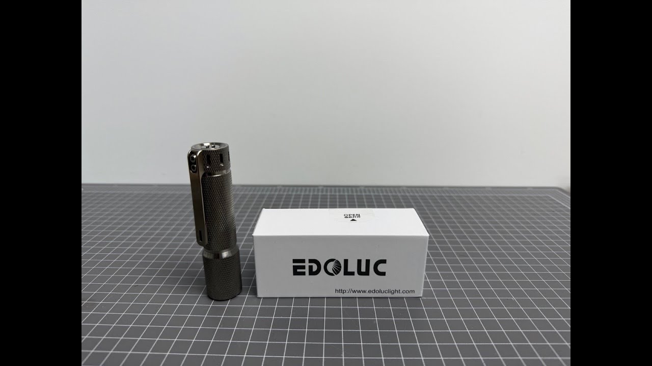 Фонарик Edoluc Knurly 14500:AA EDC из титана #edc #рыбалка #фонарик