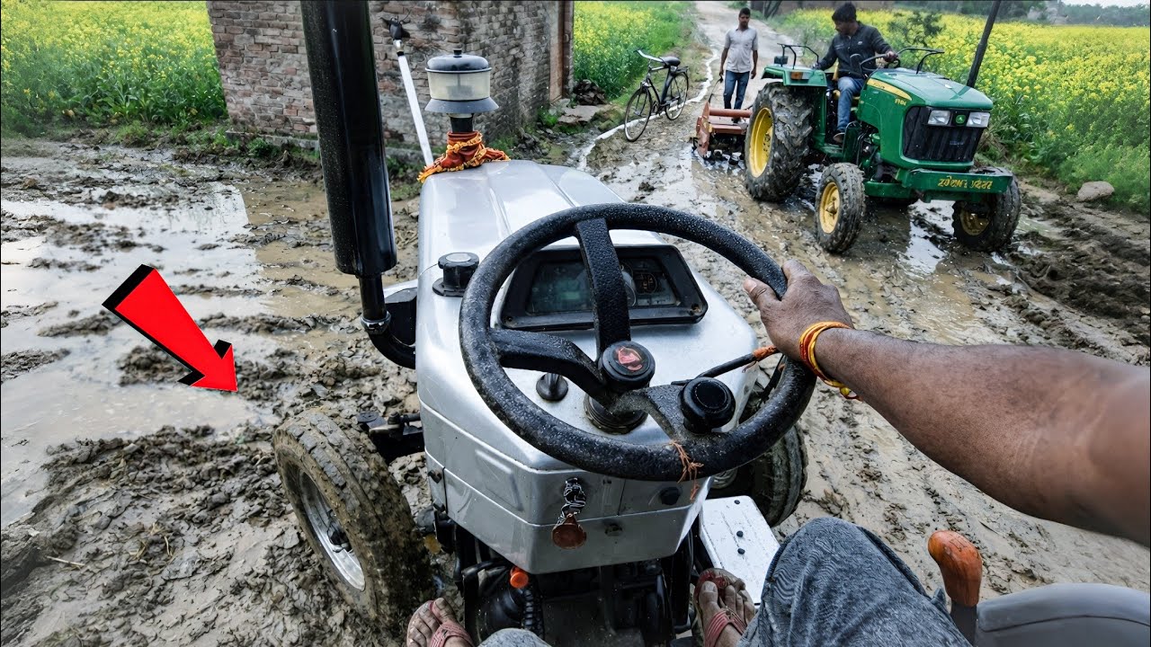 Today’s Hard Work on Farm | 4K POV Tractor Rotavator | Real Farming Life